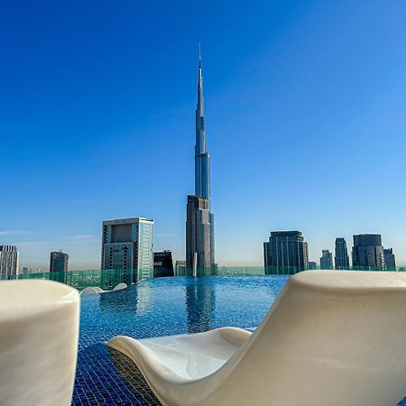 דובאי Full Burj Khalifa View Lux 2Bedroom With Rooftop Pool Central Location In Paramount Hotel Midtown מראה חיצוני תמונה
