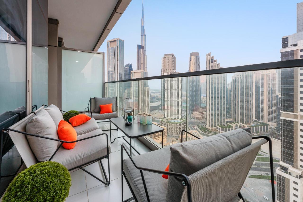 דובאי Full Burj Khalifa View Lux 2Bedroom With Rooftop Pool Central Location In Paramount Hotel Midtown מראה חיצוני תמונה
